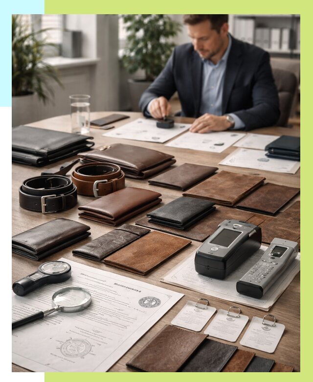 Сертификация кожаных изделий в Азове от 12323 р. | Алешин-Азв