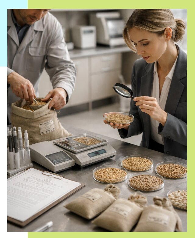 Сертификация зерна в Азове по цене от 15404 р. | Алешин-Азв