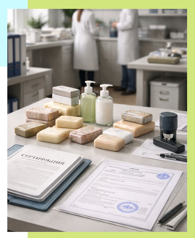Сертификация мыла и сертификат на мыло в Азове от 12323 | Алешин-Азв