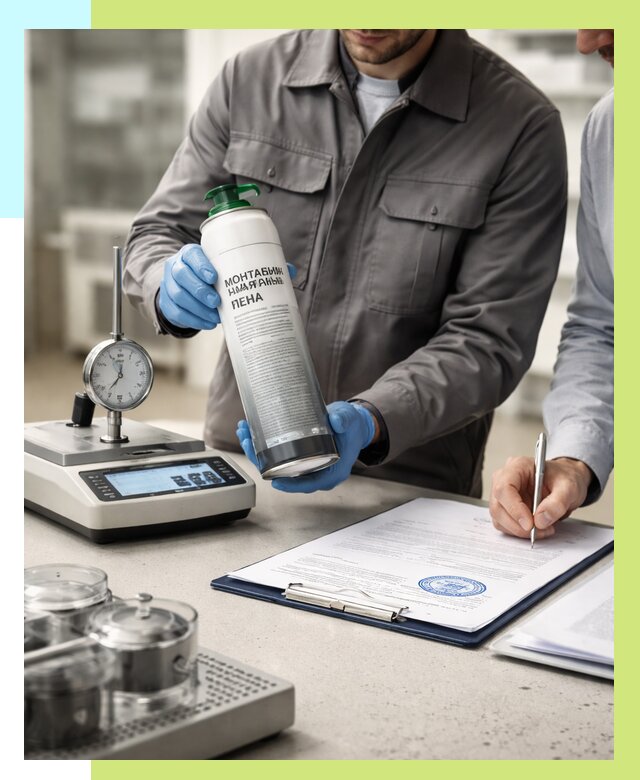 Сертификация монтажной пены в Азове от 15404 р. | Алешин-Азв