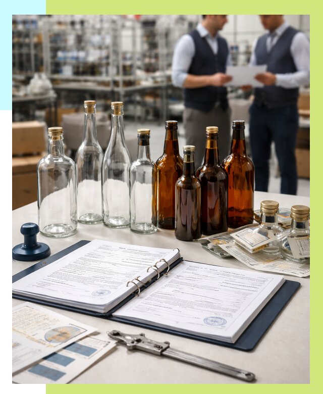 Сертификация стеклянных бутылок в Азове от 25673 р. | Алешин-Азв
