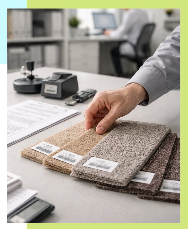 Сертификация ковролина в Азове от 15404 р., Алешин-Азв