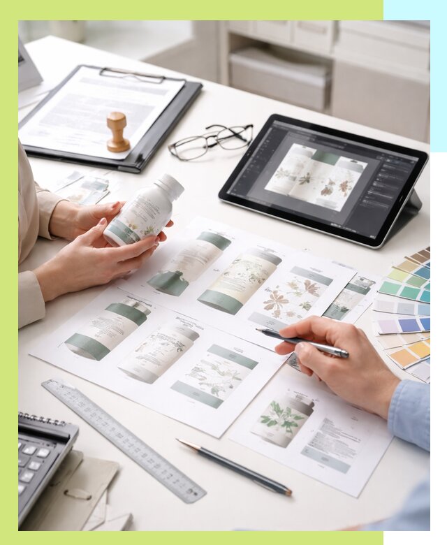 Профессиональная разработка дизайна и текста этикетки продукции в Азове