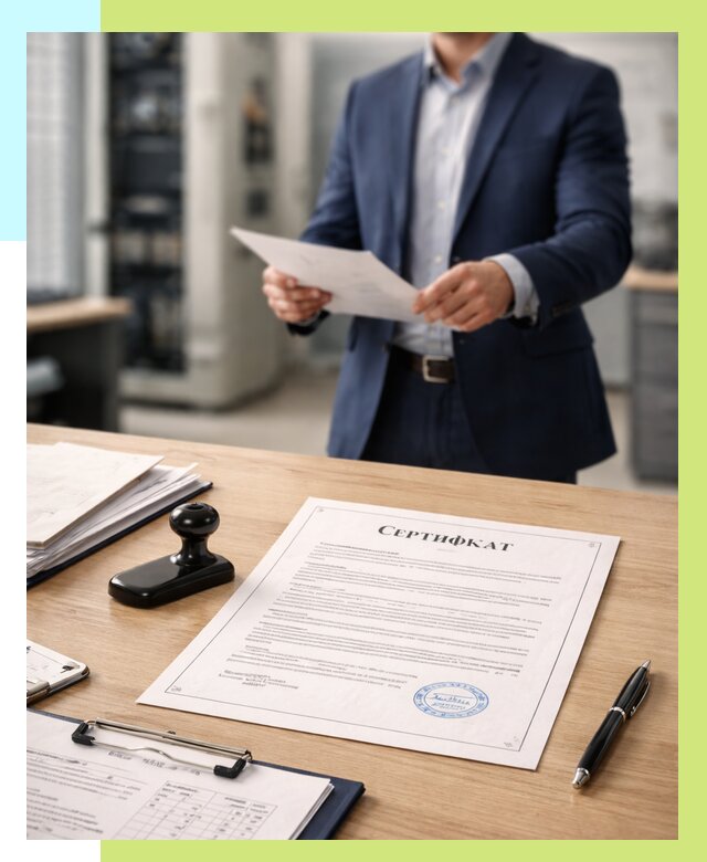 Сертификат на оборудование в Азове от 15404 р. | Алешин-Азв