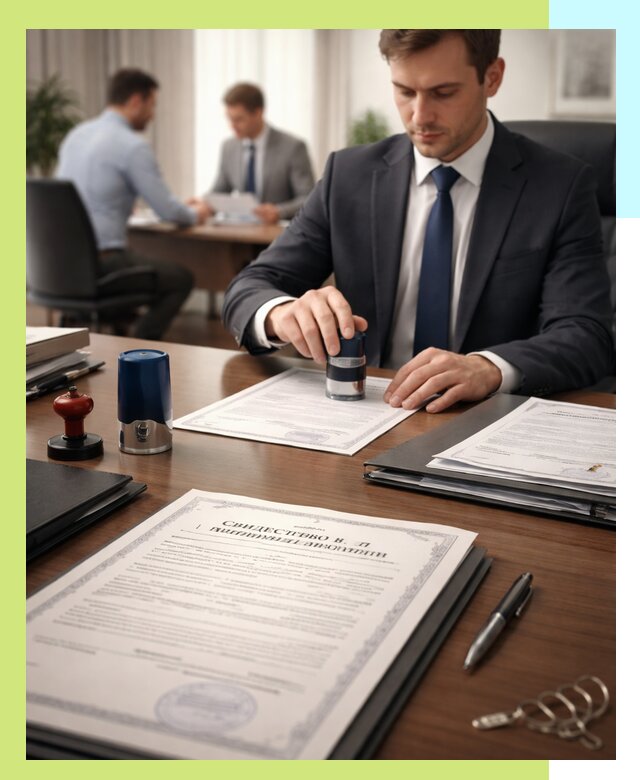 Оформление свидетельства о государственной регистрации в Азове