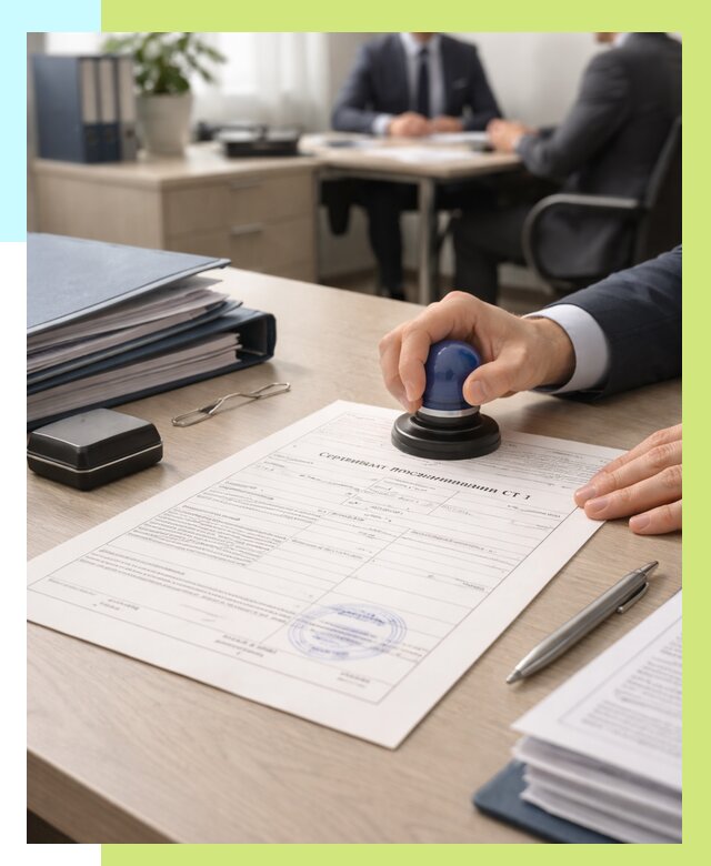 Сертификат происхождения СТ 1 в Азове от 4621 р. | Алешин-Азв