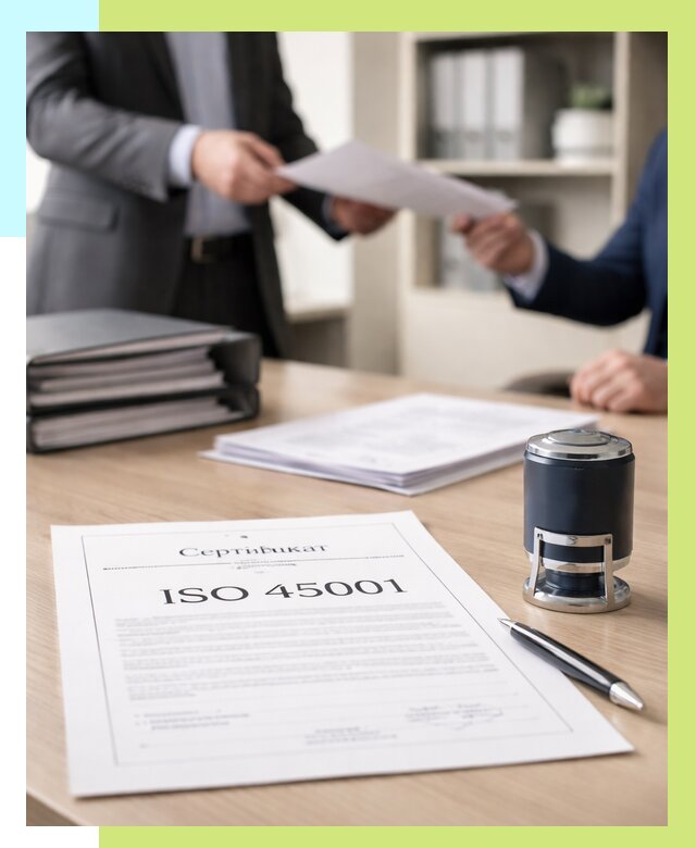 Сертификат ISO 45001 в Азове под ключ от 46211 р. | Алешин-Азв