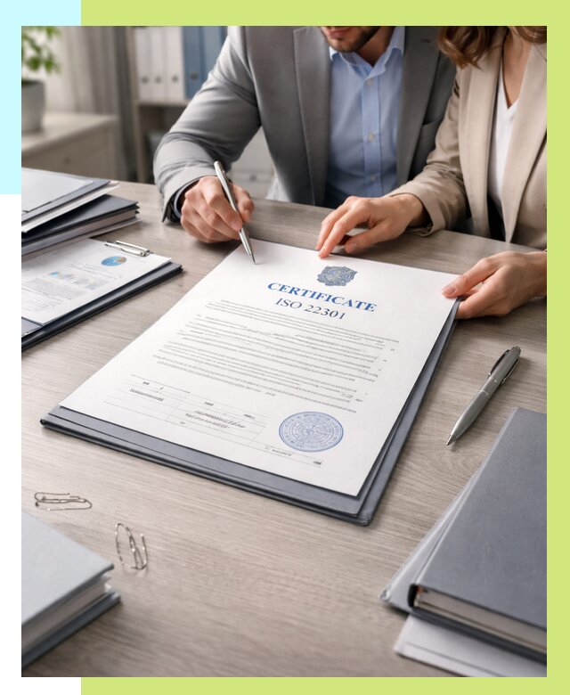 Сертификат ISO 22301 в Азове от 46211 р. | Алешин-Азв срочно