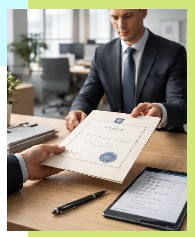 Сертификат ISO 30301 в Азове от 35942 р. | Алешин-Азв - под ключ